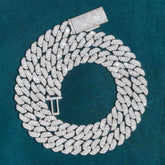 10MM in 925 Silver Moissanite Cuban Link Chain For Men & Women Fashions