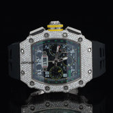 Luxury Moissanite Diamond Watch, Customized Moissanite Studded Watch