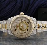 42MM Sky Dweller Moissanite Diamond Watch, Customized Moissanite Studded Watch