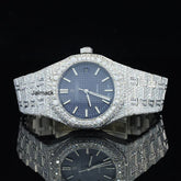 36MM Fully Iced Out VVS Moissanite Diamond Watch, Customized Moissanite Studded Watch