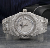 41MM Fully Iced Out VVS Moissanite Diamond Watch, Customized Moissanite Studded Watch