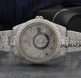 42MM Sky Dweller Moissanite Diamond Watch, Customized Moissanite Studded Watch