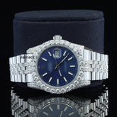 Customized Moissanite Studded Watch, 41MM Date Just fully Bust down Moissanite Diamond Watch