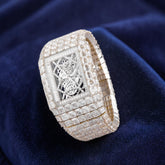 Billionaire Watch Majestic Horizon Iced-Out Diamond Watch – Baguette & Asscher Cut VVS1 D Color | Luxury Automatic Timepiece