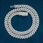 10MM 925 Sterling Silver Moissanite Cuban Link Chain