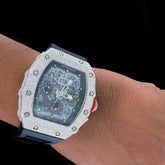 Luxury Moissanite Diamond Watch, Customized Moissanite Studded Watch