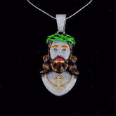 VVS1 Moissanite Diamond Face Hip Hop Ice Out Pendant