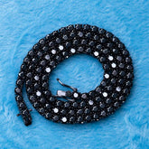 4MM VVS1 Iced Out Black Moissanite Tennis Hip hop Chain For Fashion's