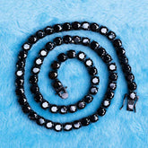 6MM Brilliant Classic Black Moissanite Tennis Chain For Men and Women Jewelry