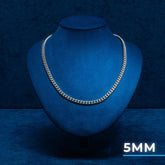 18MM Solitaire 925 Silver Cuban Link Hip Hop Chain For Men Fashions