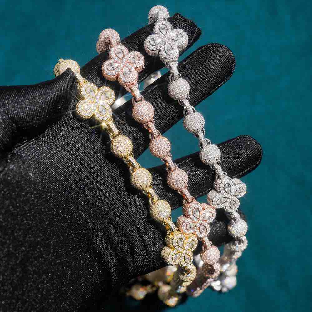 19MM 925 Silver Flower Ball Chain For Women Jewelry Fashion