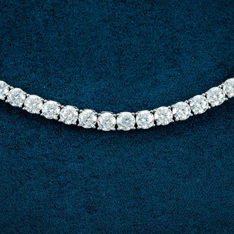 4MM Brilliant 925 Sterling Silver Moissanite Tennis Bracelet for Jewelry Fashion's