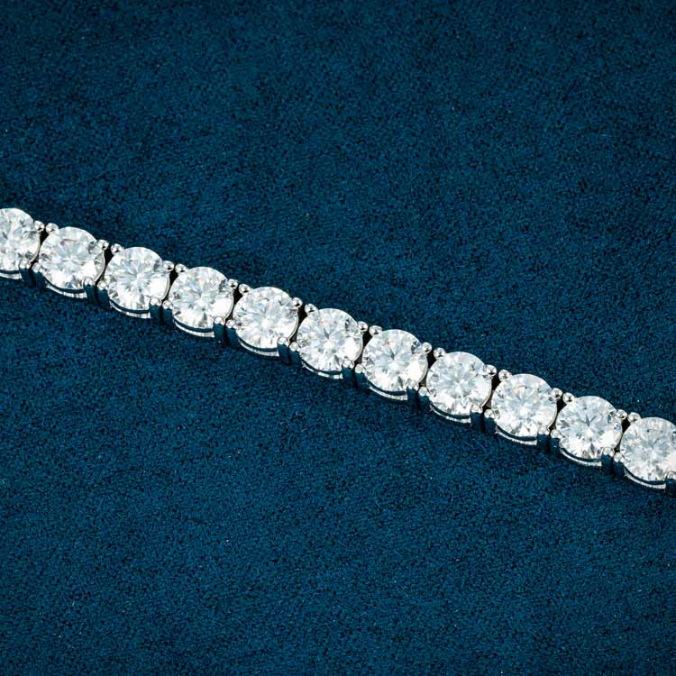 5MM 925 Sterling Silver Moissanite Tennis Bracelet for Fashion Jewelry