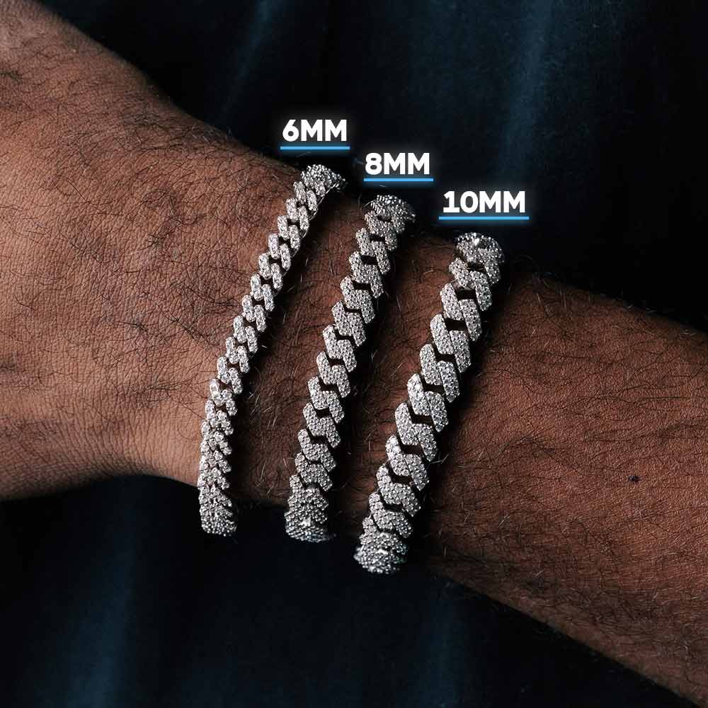 10MM Moissanite Diamond Hip Hop Miami Cuban Bracelet