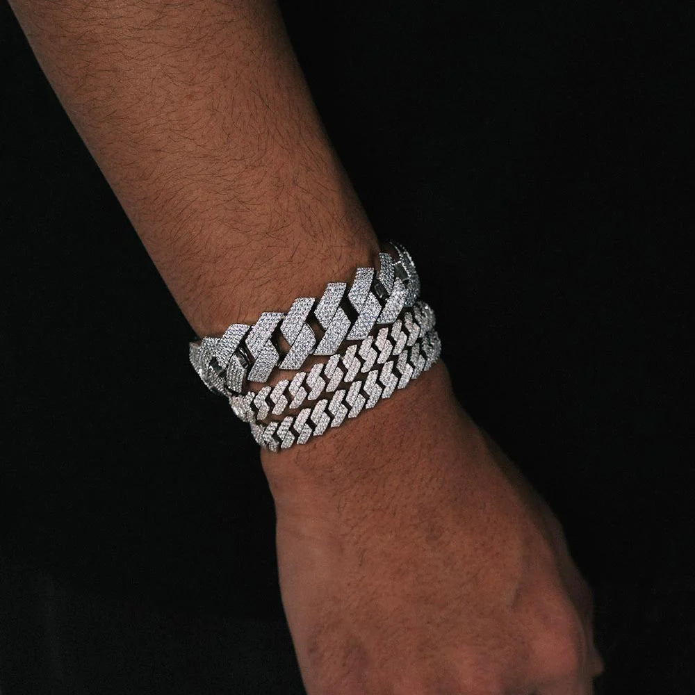 10MM Moissanite Diamond Hip Hop Miami Cuban Bracelet