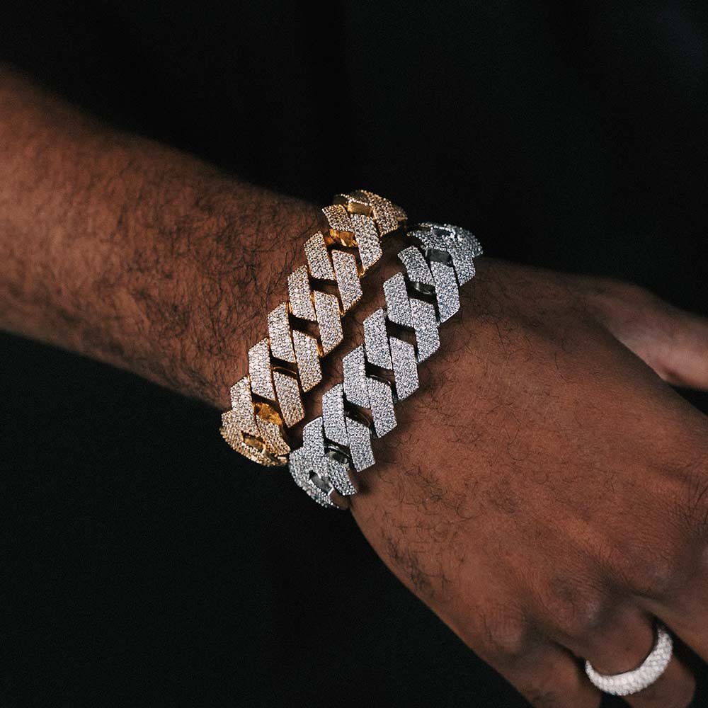 10MM Moissanite Diamond Hip Hop Miami Cuban Bracelet