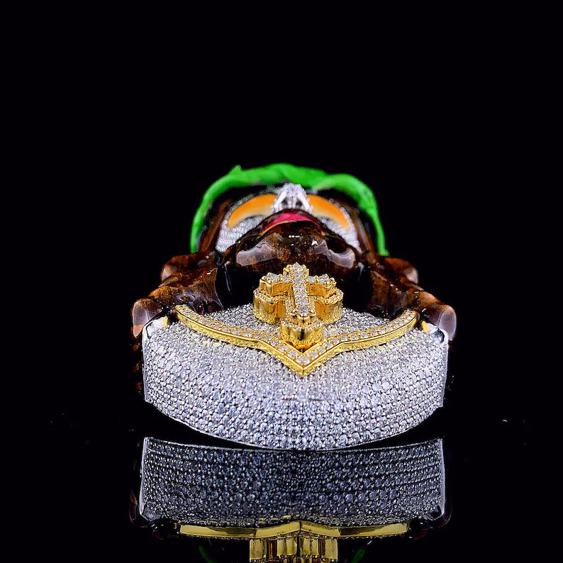VVS1 Moissanite Diamond Face Hip Hop Ice Out Pendant