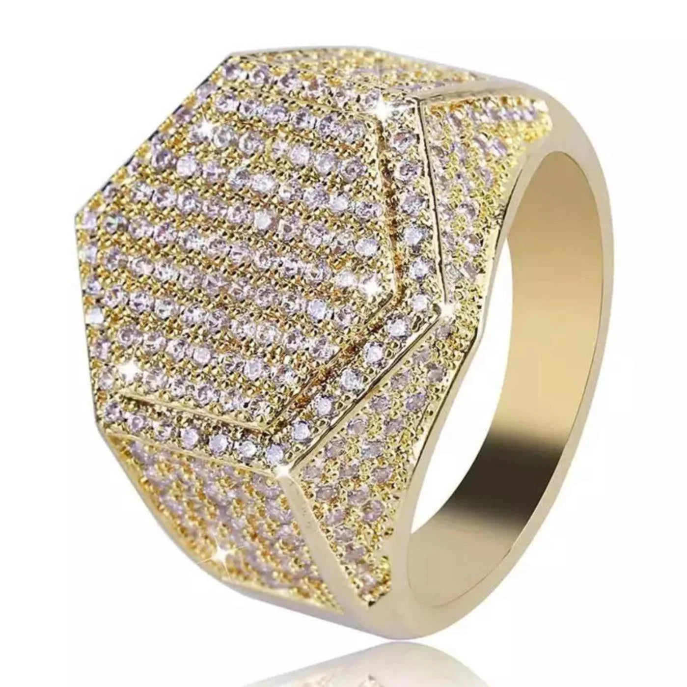 Handmade Moissanite Iced Out Hip Hop Paved Iced Out Synthetic Diamond Big Hollow 925 Sterling silver Jewelry Gift for Him Boyfriend Husband