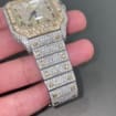 VVS Two tone 40MM Cartier Fully Bust Down Diamond Automatic Watch With Arabic Dial