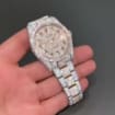 Two Tone 41MM Date Just Arabic Dial Moissanite Diamond Automatic Watch full Studded for Men & Women